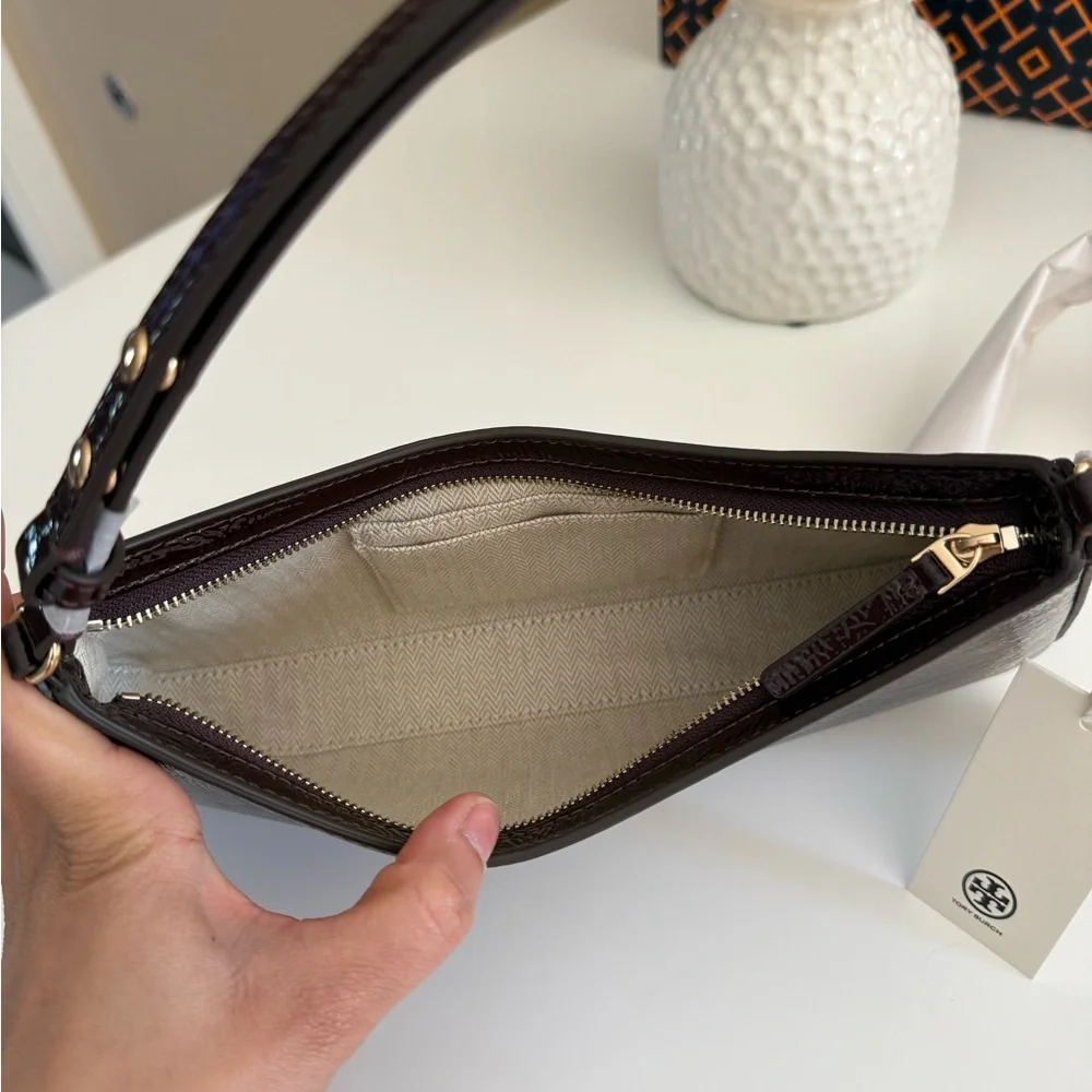 Tory Burch Emerson Crinkle Shoulder Bag 170230 In Agnello NWT leather